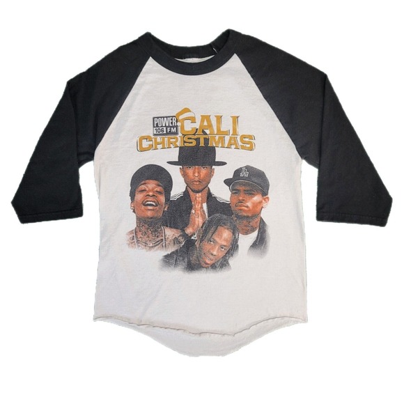 Power 106 FM CALI CHRISTMAS Shirt Shirt Small Travis Scott Wiz Khalifa Pharrell - Picture 1 of 10